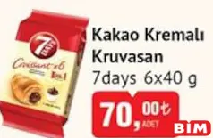 7 DAYS KAKAOLU KREMALI KRUVASAN 6X40 G 7 DAYS KAKAOLU KREMALI KRUVASAN 6X40 G